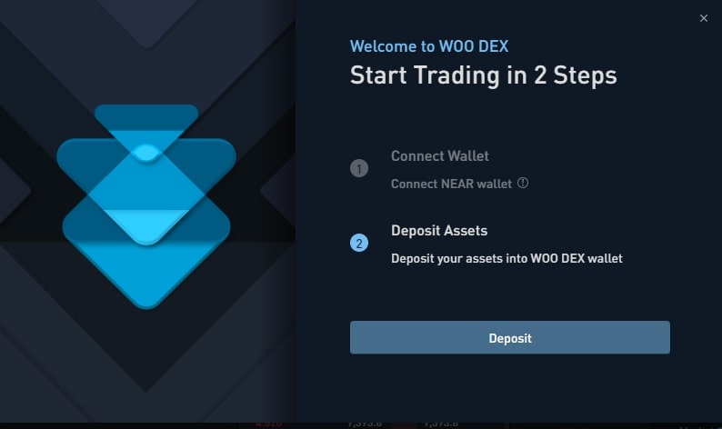 Instructions to join Testnet Orderly Network- The first decentralized exchange Woo DEX Deposit assets
